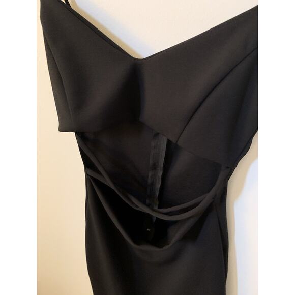 Windsor Dress Womens Size Small Black Open Front Sleeveless Bodycon Above Knee - Picture 2 of 6